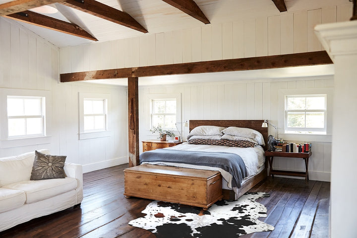 Tricolor X-Large European Cowhide Rug 7'2"H x 6'8"W #A40967 by Hudson Hides