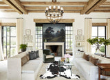 Tricolor X-Large European Cowhide Rug 7'2"H x 6'6"W #A40968 by Hudson Hides