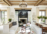 Tricolor X-Large European Cowhide Rug 7'0"H x 6'7"W #A40970 by Hudson Hides