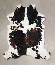 Tricolor X-Large European Cowhide Rug 7'0"H x 6'5"W #A40971 by Hudson Hides