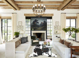 Tricolor X-Large European Cowhide Rug 7'0"H x 6'5"W #A40971 by Hudson Hides