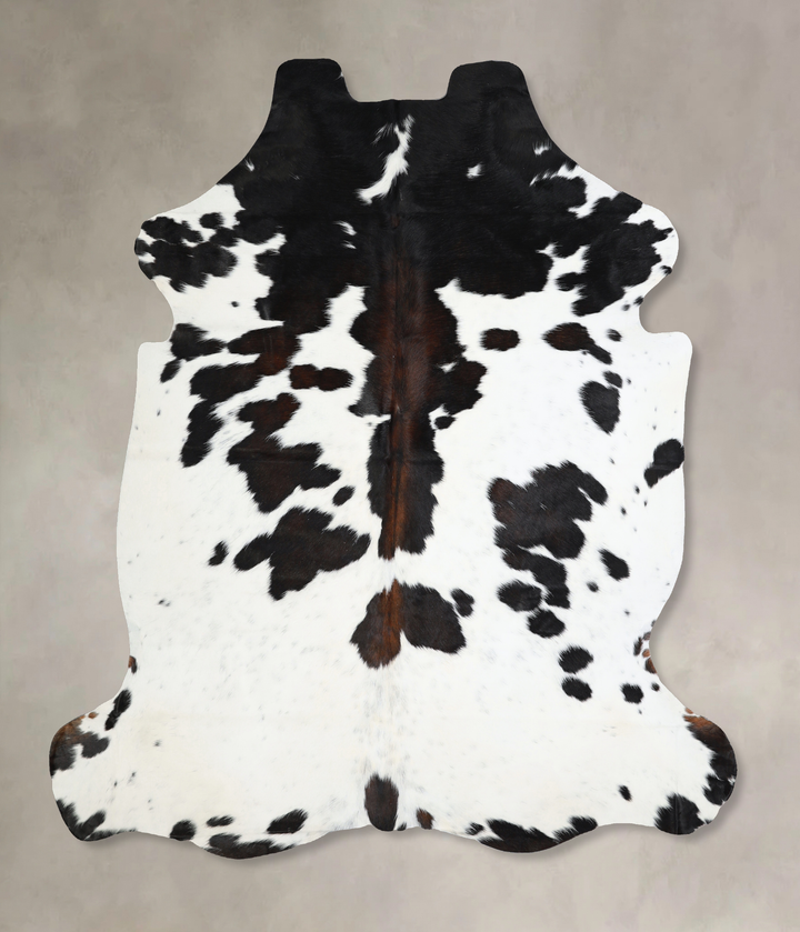 Black and White X-Large Brazilian Cowhide Rug 6'9"H x 6'3"W #A40973 by Hudson Hides