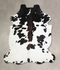 Black and White X-Large Brazilian Cowhide Rug 6'9