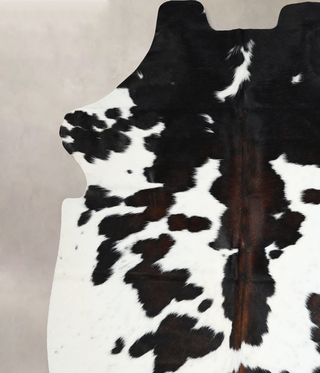 Black and White X-Large Brazilian Cowhide Rug 6'9"H x 6'3"W #A40973 by
