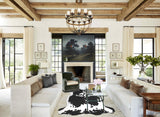 Black and White X-Large Brazilian Cowhide Rug 6'6"H x 6'5"W #A40975 by Hudson Hides
