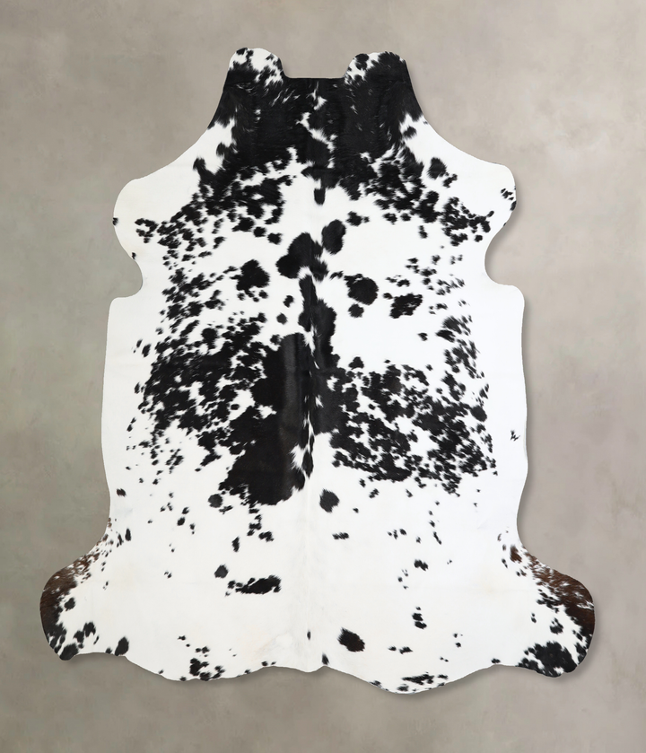 Black and White X-Large Brazilian Cowhide Rug 6'6"H x 6'9"W #A40976 by Hudson Hides