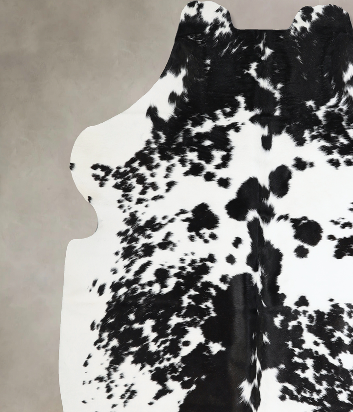 Black and White X-Large Brazilian Cowhide Rug 6'6"H x 6'9"W #A40976 by Hudson Hides