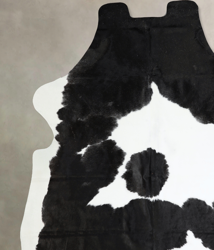Black and White XX-Large Brazilian Cowhide Rug 8'2"H x 6'11"W #A40978 by Hudson Hides