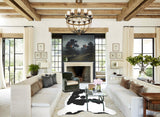 Black and White XX-Large Brazilian Cowhide Rug 8'2"H x 6'11"W #A40978 by Hudson Hides