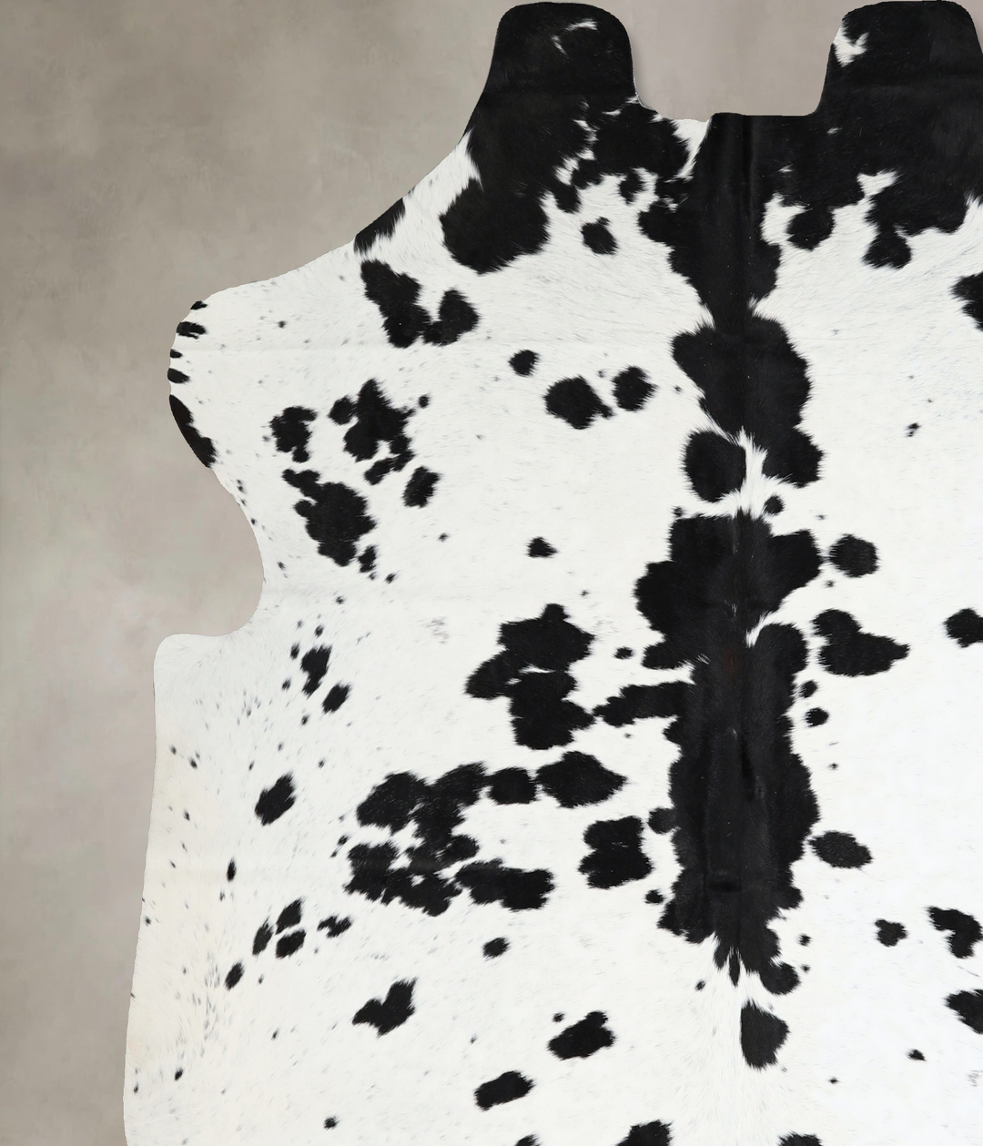 Black and White X-Large Brazilian Cowhide Rug 6'11"H x 7'0"W #A40979 b