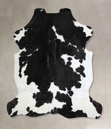 Black and White X-Large Brazilian Cowhide Rug 7'0"H x 6'4"W #A40980 by Hudson Hides