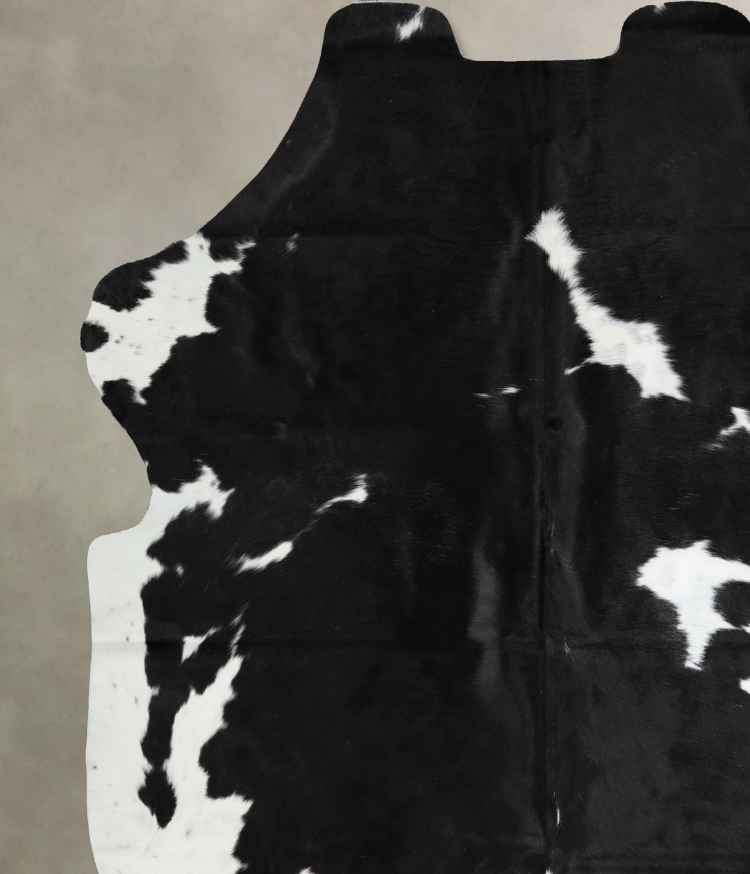 Black and White X-Large Brazilian Cowhide Rug 7'0"H x 6'4"W #A40980 by