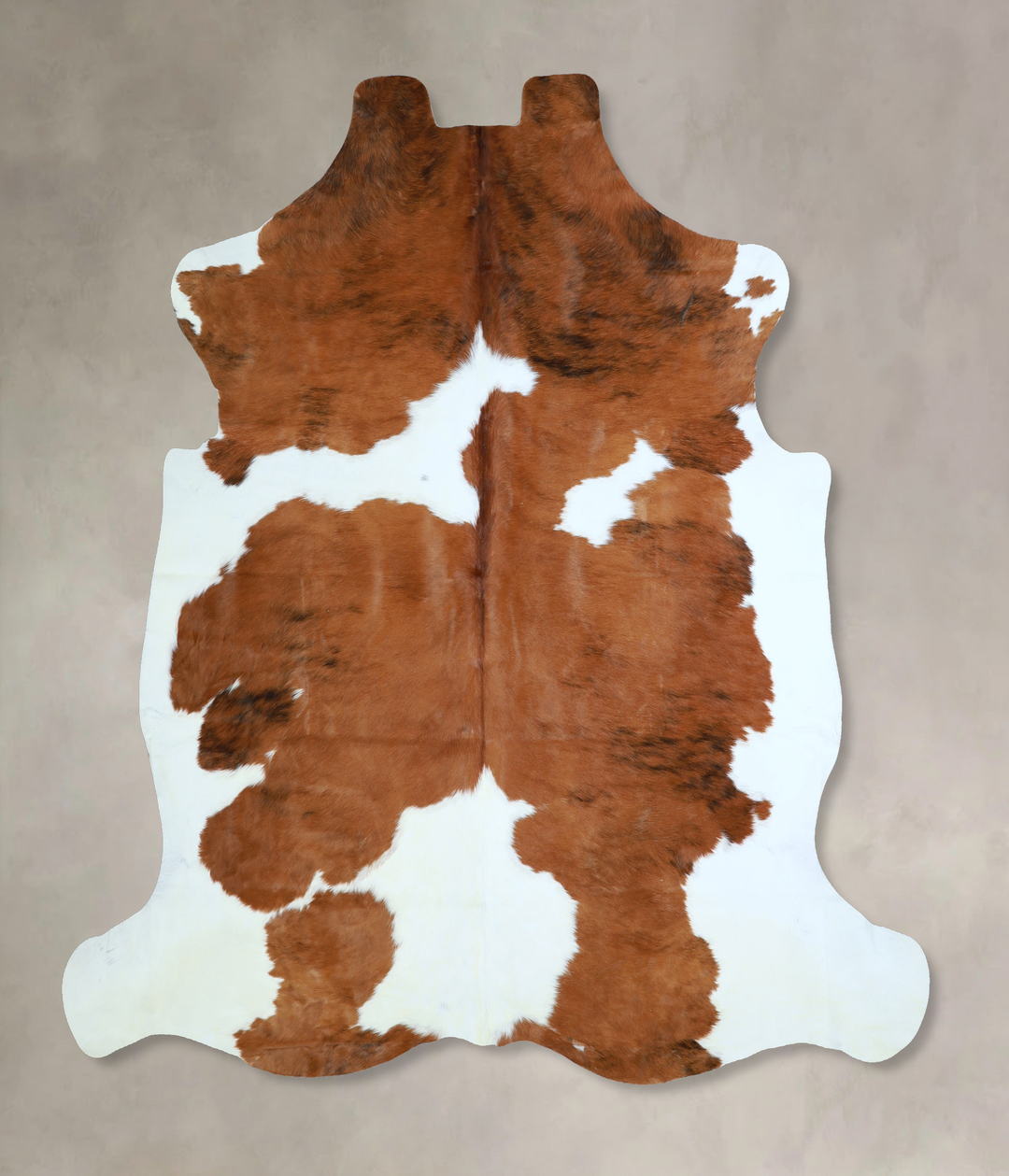 Tricolor X-Large European Cowhide Rug 7'2"H x 6'11"W #A40982 by Hudson