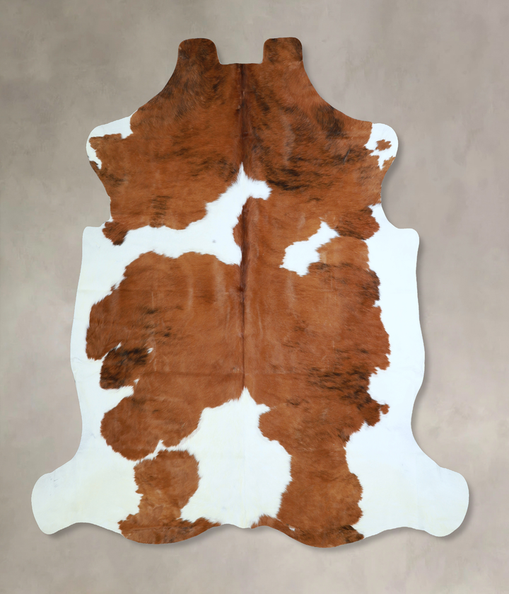 Tricolor X-Large European Cowhide Rug 7'2"H x 6'11"W #A40982 by Hudson Hides