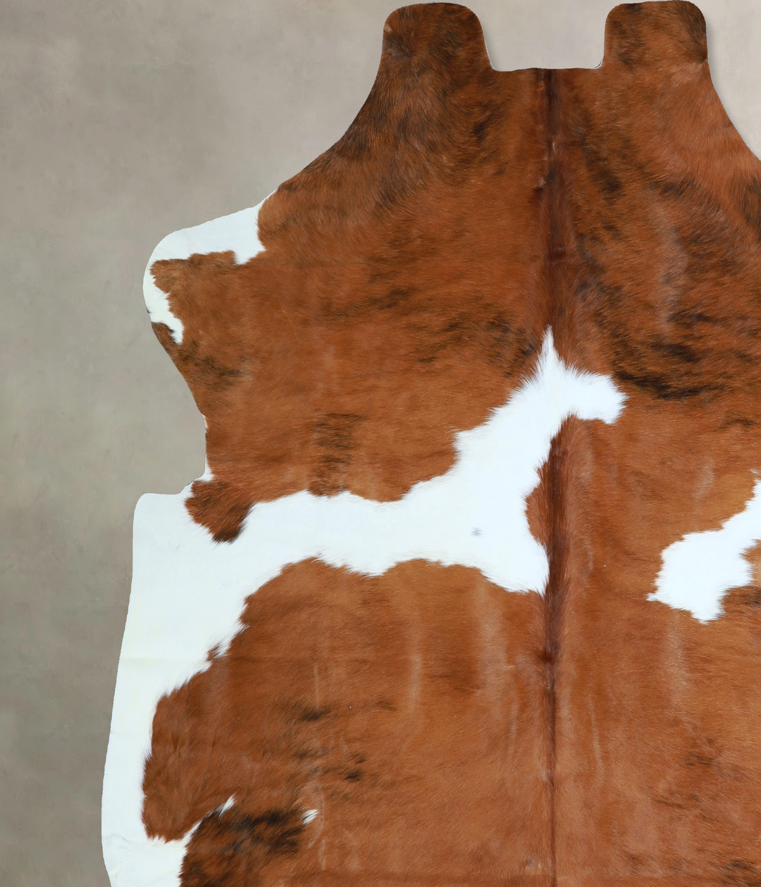 Tricolor X-Large European Cowhide Rug 7'2"H x 6'11"W #A40982 by Hudson