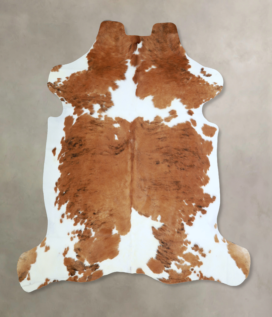Tricolor X-Large European Cowhide Rug 6'8"H x 6'5"W #A40990 by Hudson Hides
