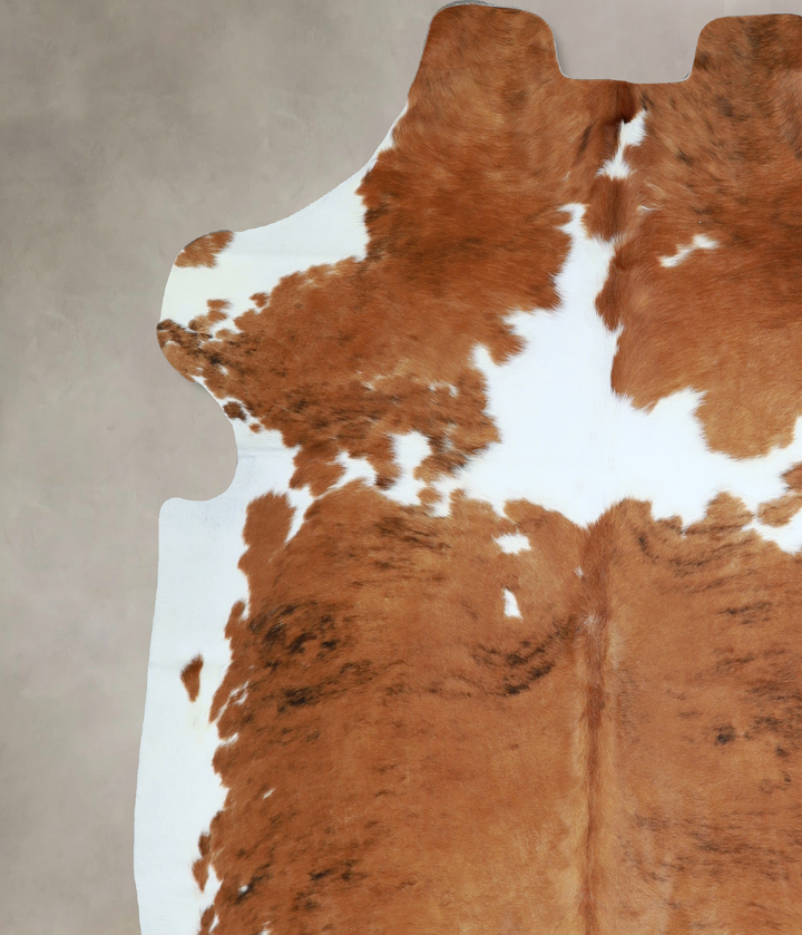 Tricolor X-Large European Cowhide Rug 6'8"H x 6'5"W #A40990 by Hudson Hides