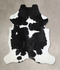 Black and White X-Large Brazilian Cowhide Rug 7'4