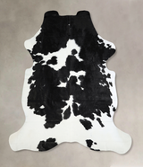 Black and White X-Large Brazilian Cowhide Rug 7'3"H x 6'0"W #A40996 by Hudson Hides