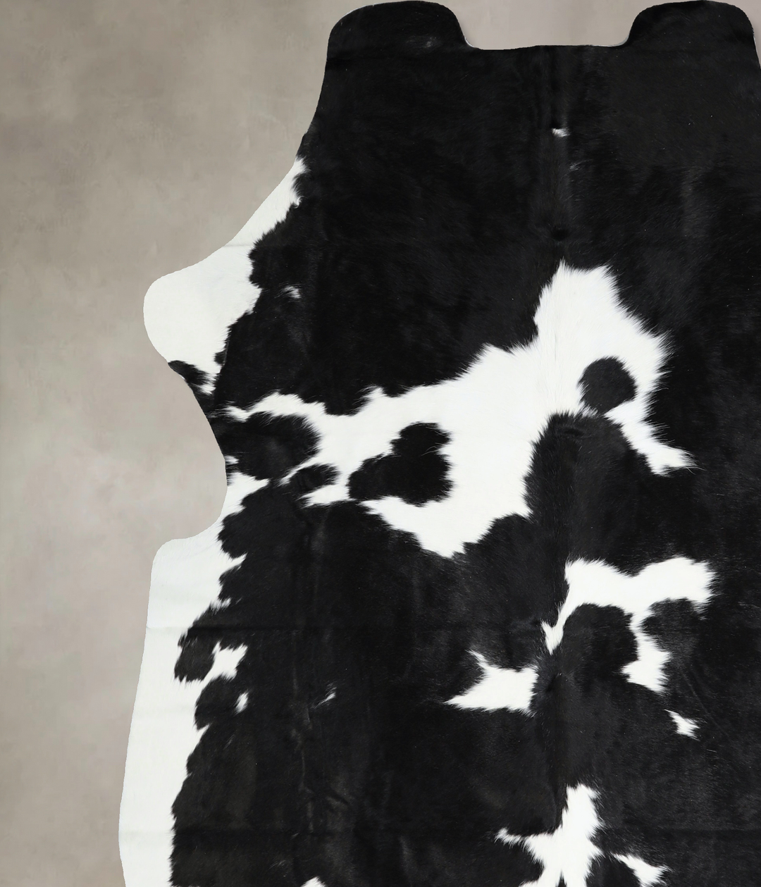 Black and White X-Large Brazilian Cowhide Rug 7'3"H x 6'0"W #A40996 by