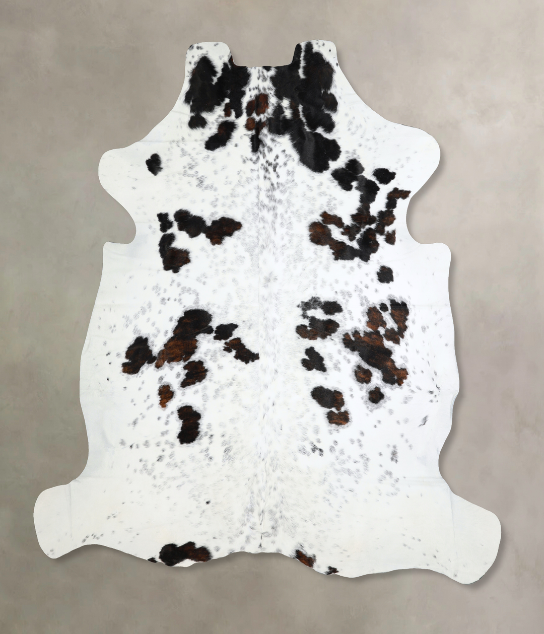 Tricolor XX-Large European Cowhide Rug 7'7"H x 6'10"W #A40997 by Hudso