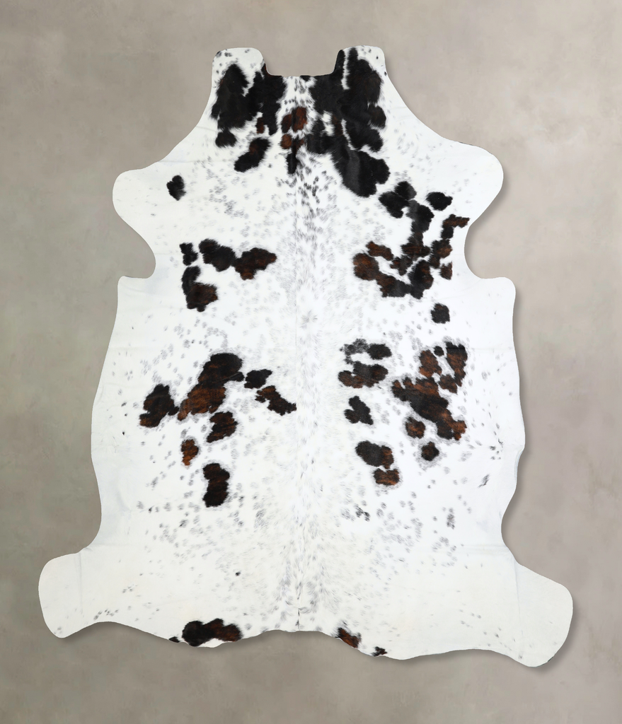 Tricolor XX-Large European Cowhide Rug 7'7"H x 6'10"W #A40997 by Hudson Hides