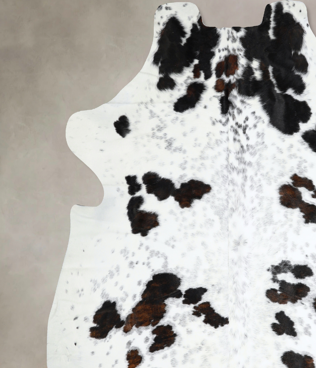 Tricolor XX-Large European Cowhide Rug 7'7"H x 6'10"W #A40997 by Hudso
