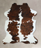 Tricolor X-Large European Cowhide Rug 7'4