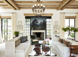 Tricolor X-Large European Cowhide Rug 7'4"H x 5'11"W #A41000 by Hudson Hides