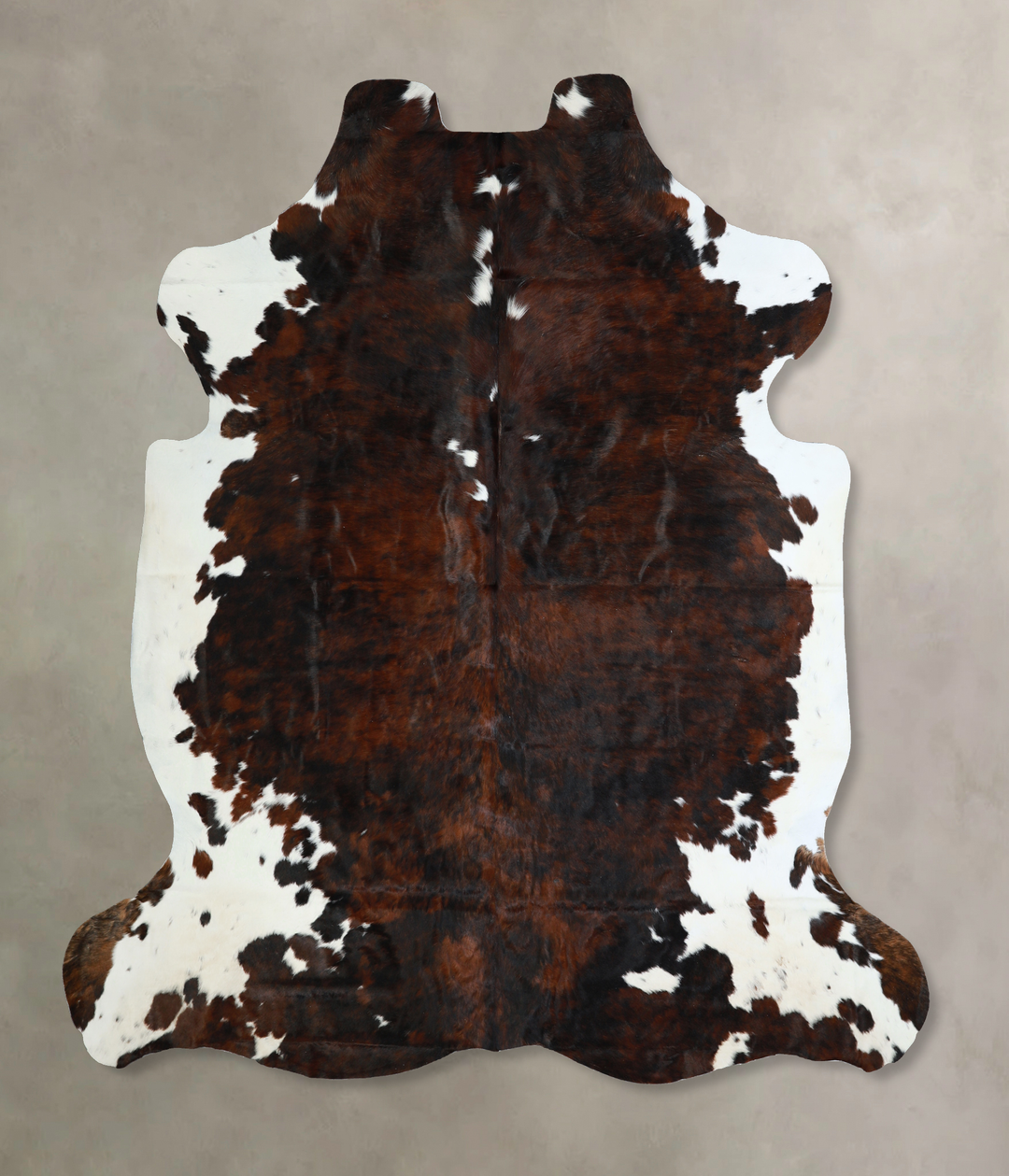 Tricolor X-Large European Cowhide Rug 7'4"H x 6'9"W #A41007 by Hudson 