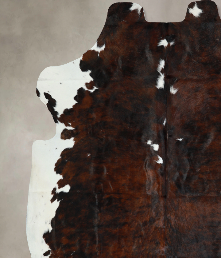 Tricolor X-Large European Cowhide Rug 7'4"H x 6'9"W #A41007 by Hudson Hides