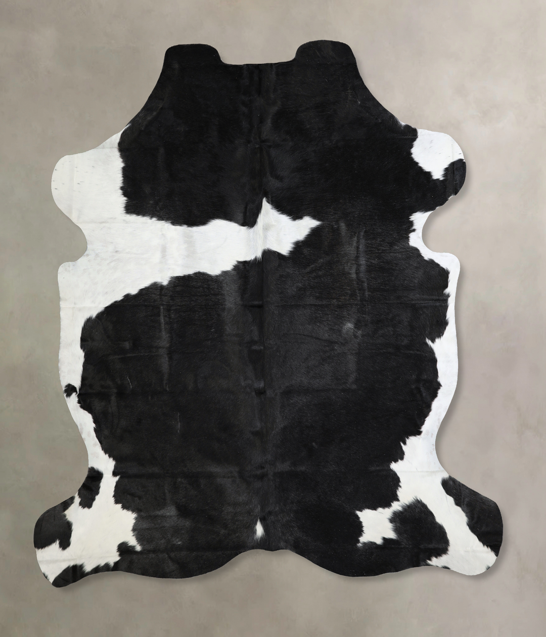 Black and White X-Large Brazilian Cowhide Rug 7'3"H x 6'8"W #A41012 by
