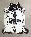 Black and White X-Large Brazilian Cowhide Rug 7'1"H x 6'6"W #A41013 by Hudson Hides
