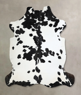 Black and White X-Large Brazilian Cowhide Rug 7'1"H x 6'6"W #A41013 by Hudson Hides