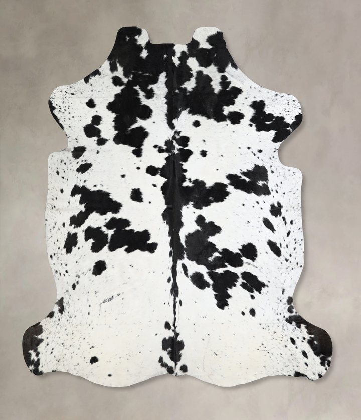 Black and White X-Large Brazilian Cowhide Rug 6'11"H x 6'8"W #A41016 by Hudson Hides
