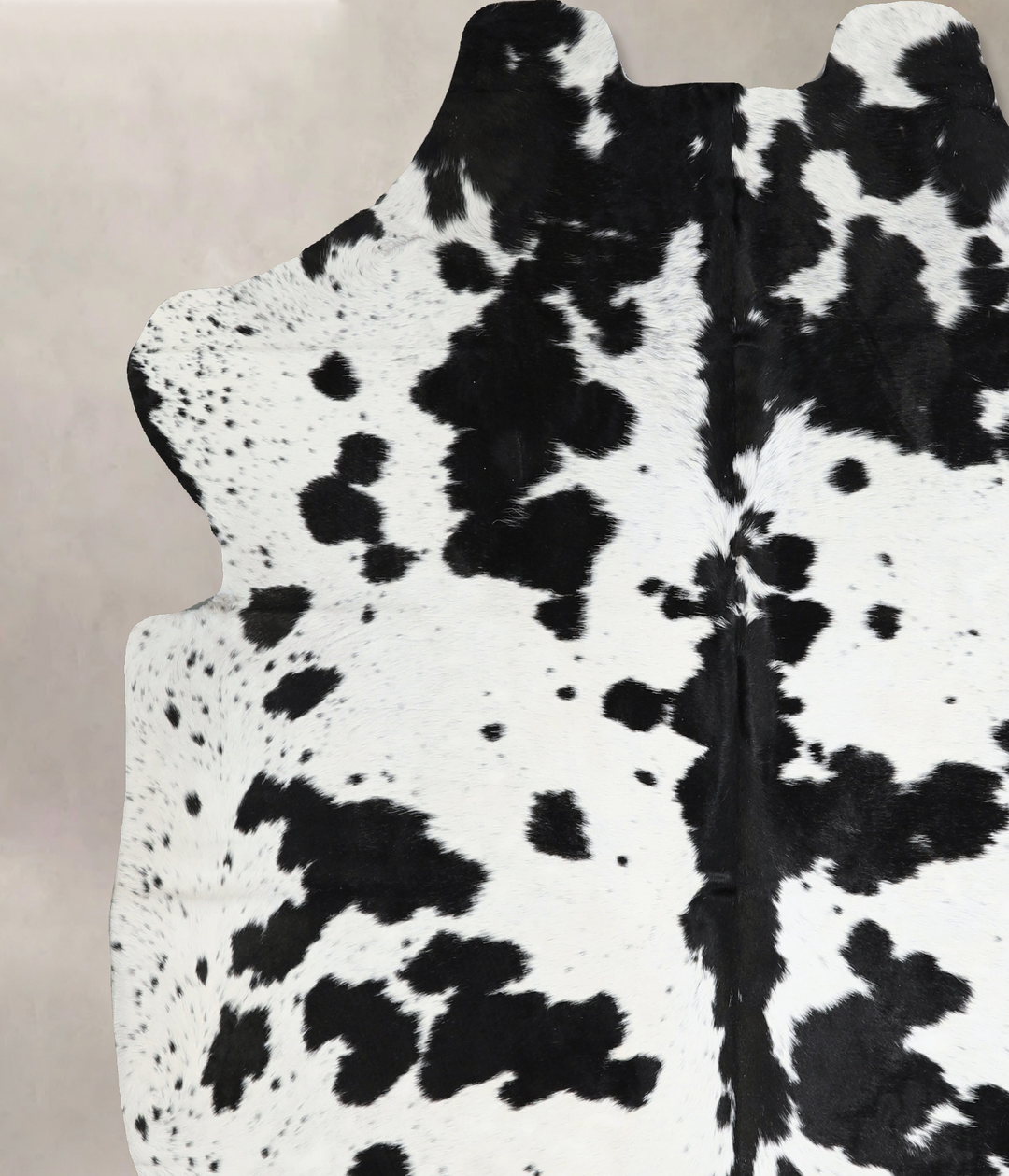 Black and White X-Large Brazilian Cowhide Rug 6'11"H x 6'8"W #A41016 b