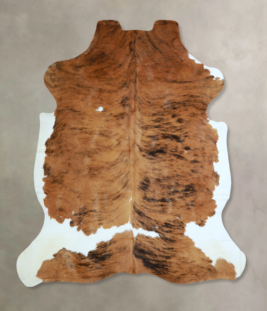 Tricolor X-Large European Cowhide Rug 7'3"H x 6'4"W #A41049 by Hudson Hides