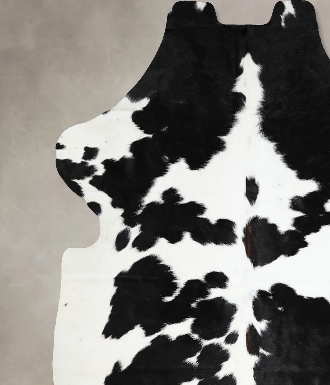 Black and White X-Large Brazilian Cowhide Rug 7'1"H x 6'5"W #A41060 by