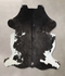 Black and White X-Large Brazilian Cowhide Rug 7'1
