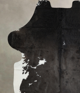 Black and White X-Large Brazilian Cowhide Rug 7'1"H x 6'4"W #A41061 by Hudson Hides