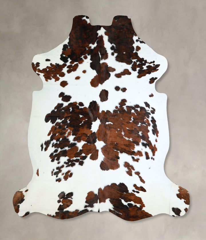 Tricolor XX-Large European Cowhide Rug 7'5"H x 7'0"W #A41076 by Hudson Hides