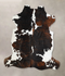 Tricolor Large Brazilian Cowhide Rug 6'5