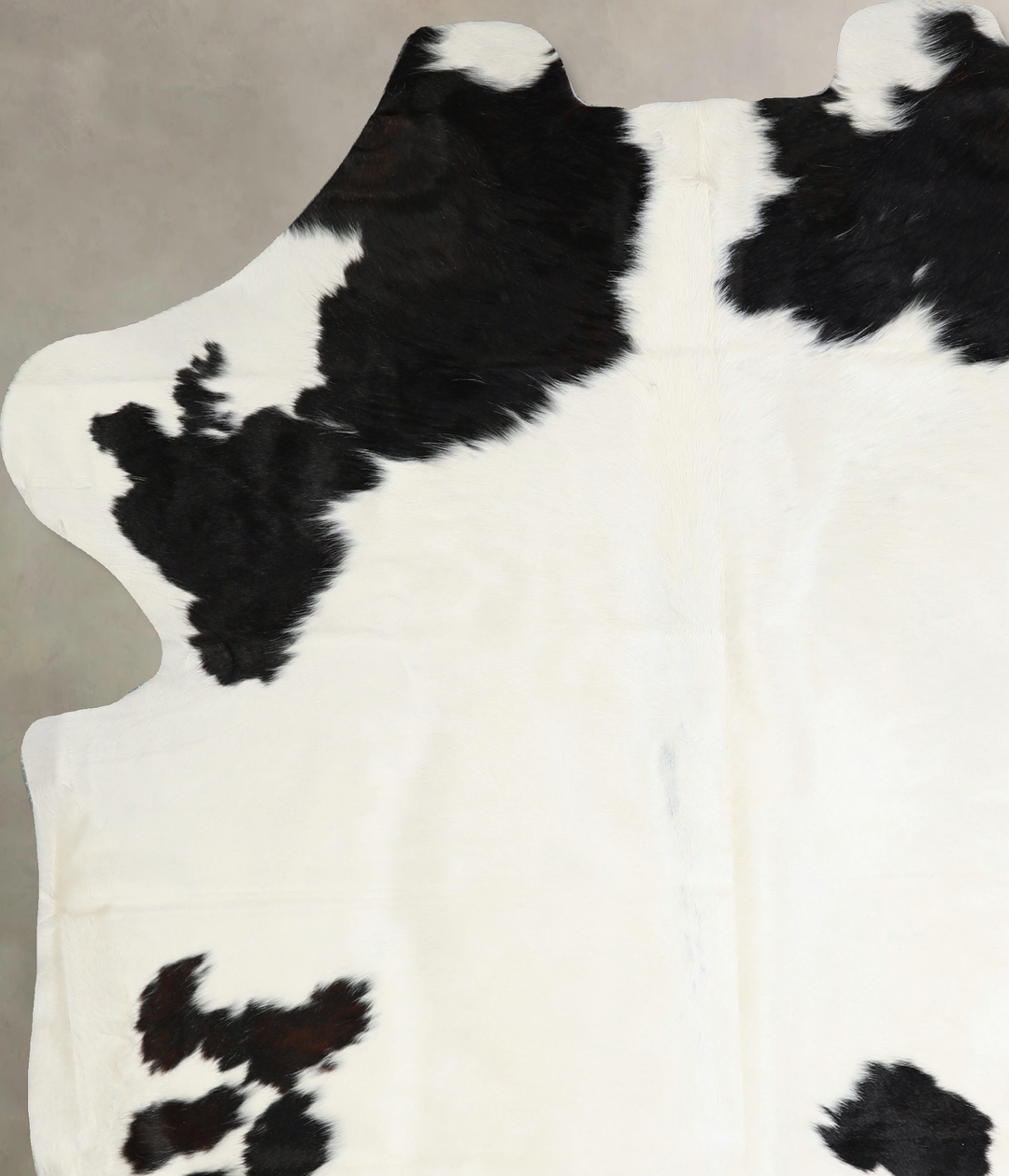 Black and White X-Large Brazilian Cowhide Rug 7'1"H x 5'11"W #A41092 b