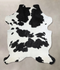 Black and White XX-Large Brazilian Cowhide Rug 7'10