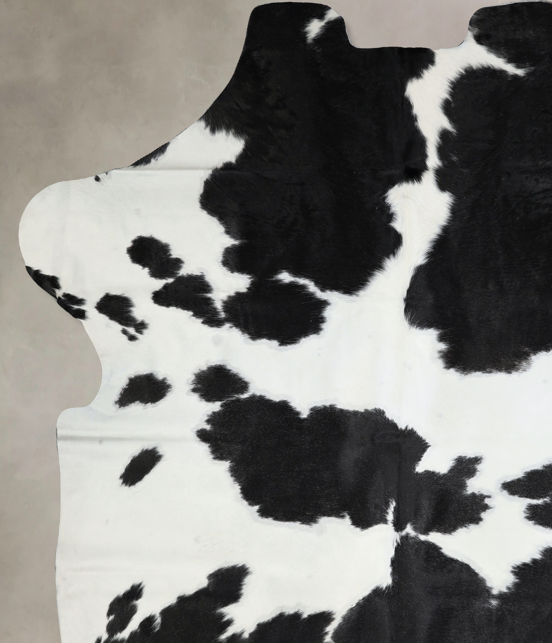Black and White XX-Large Brazilian Cowhide Rug 7'10"H x 6'7"W #A41094 