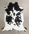 Black and White X-Large Brazilian Cowhide Rug 7'3