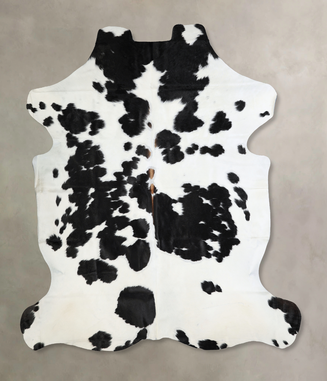 Black and White X-Large Brazilian Cowhide Rug 7'3"H x 6'9"W #A41097 by