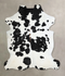 Black and White X-Large Brazilian Cowhide Rug 7'3