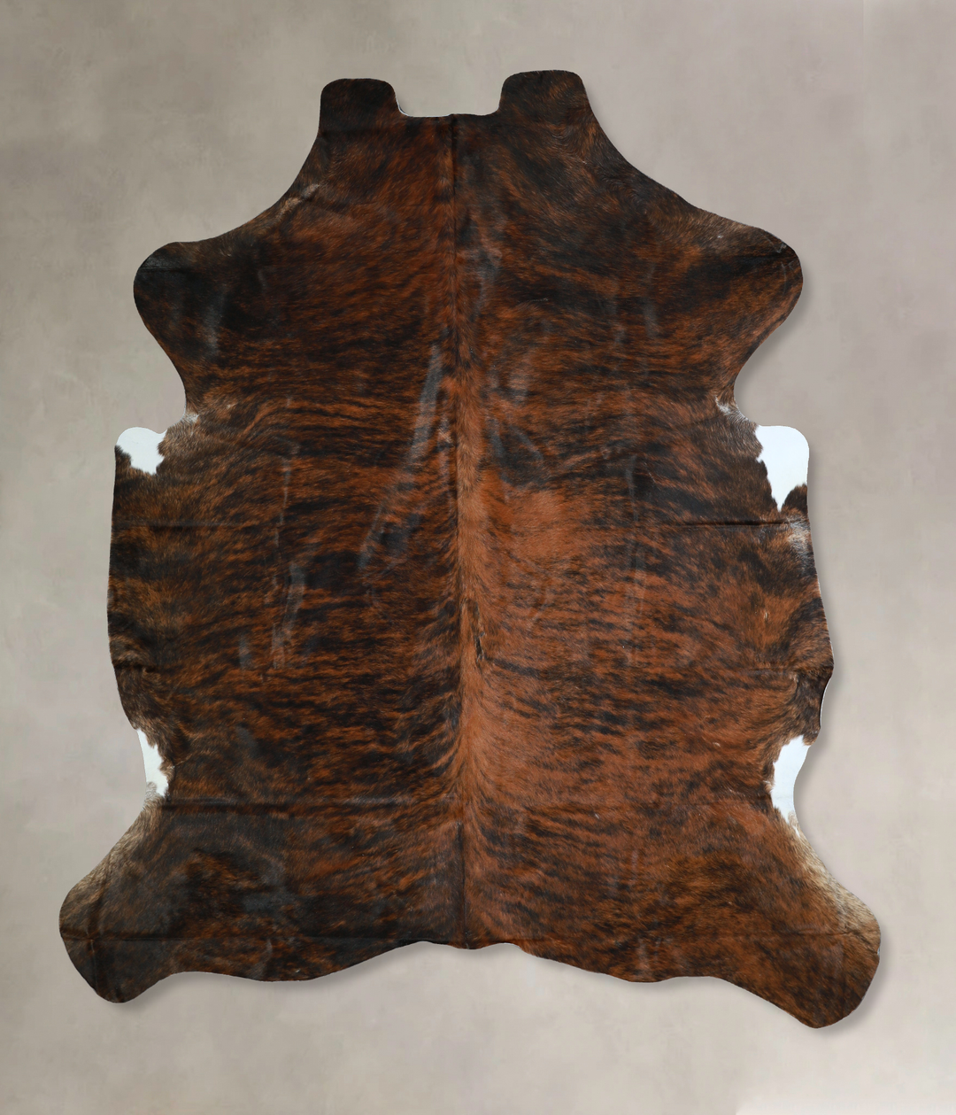 Dark Brindle X-Large Brazilian Cowhide Rug 7'5"H x 6'4"W #A41098 by Hu