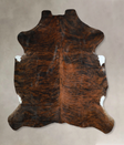 Dark Brindle X-Large Brazilian Cowhide Rug 7'5"H x 6'4"W #A41098 by Hudson Hides